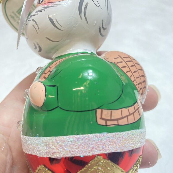 Waterford Glass Limited Ed Christmas Ornament 'In For The Night Santa' w/ Box - Picture 4 of 10